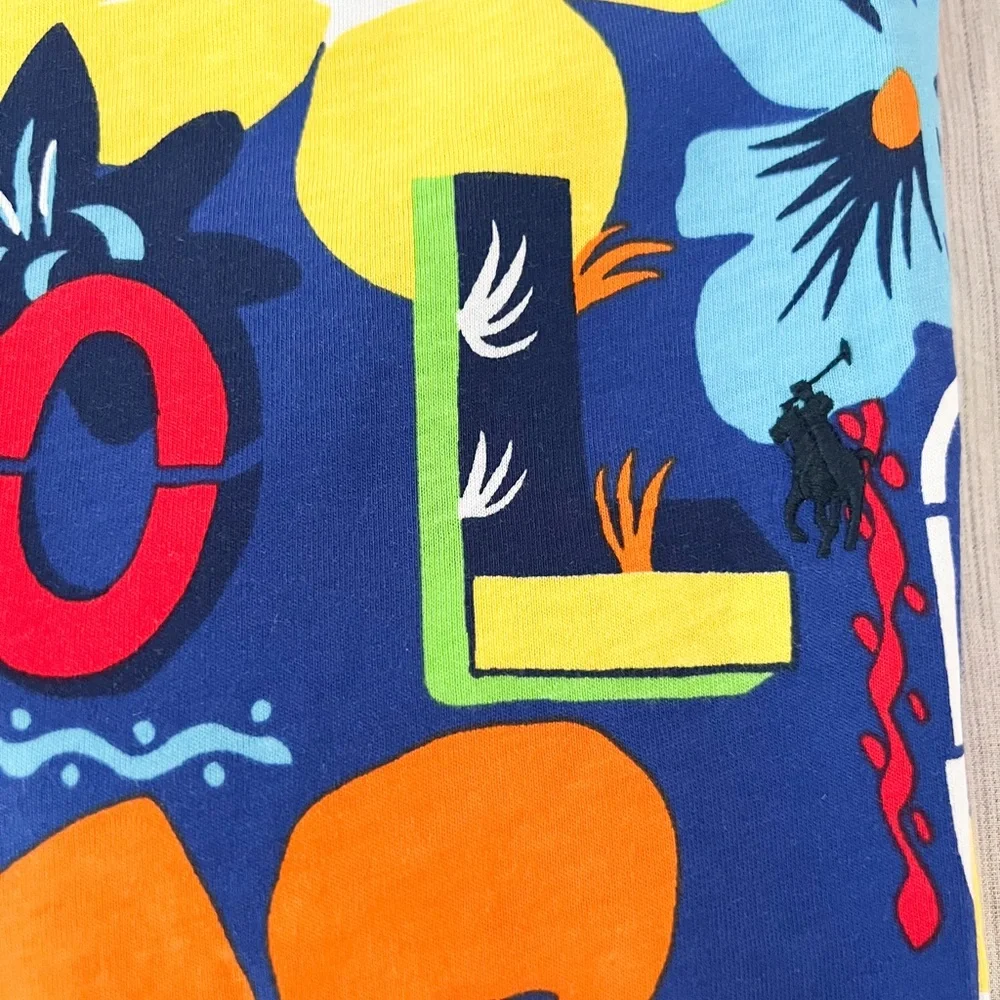 Polo Ralph Lauren Tropical Print Cotton Tee - Picture 10 of 14
